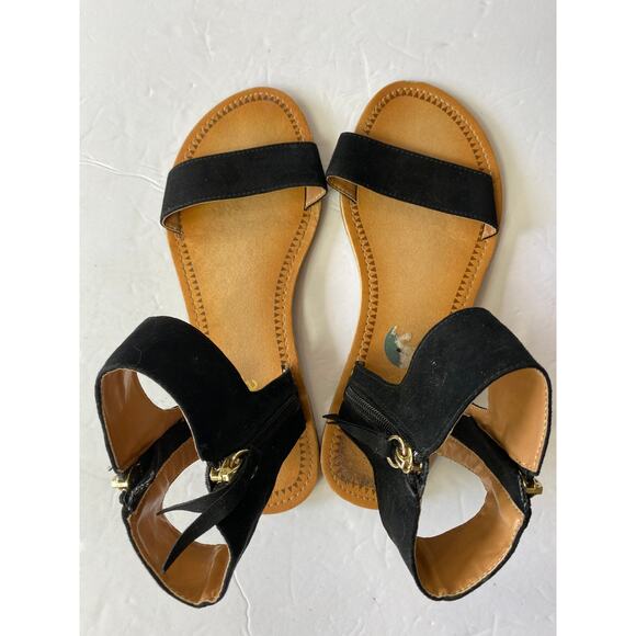 Dollhouse Black Sandals Size 7 EUC - Picture 6 of 8